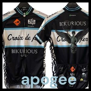 Apogee Croix De Fer Unisex Short Sleeve Full Zip Cycling Jersey (M S/W L)
